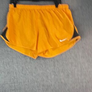 Nike Dri Fit Orange Athletic Shorts Women's L Running Gym‎ Workout Lightweight